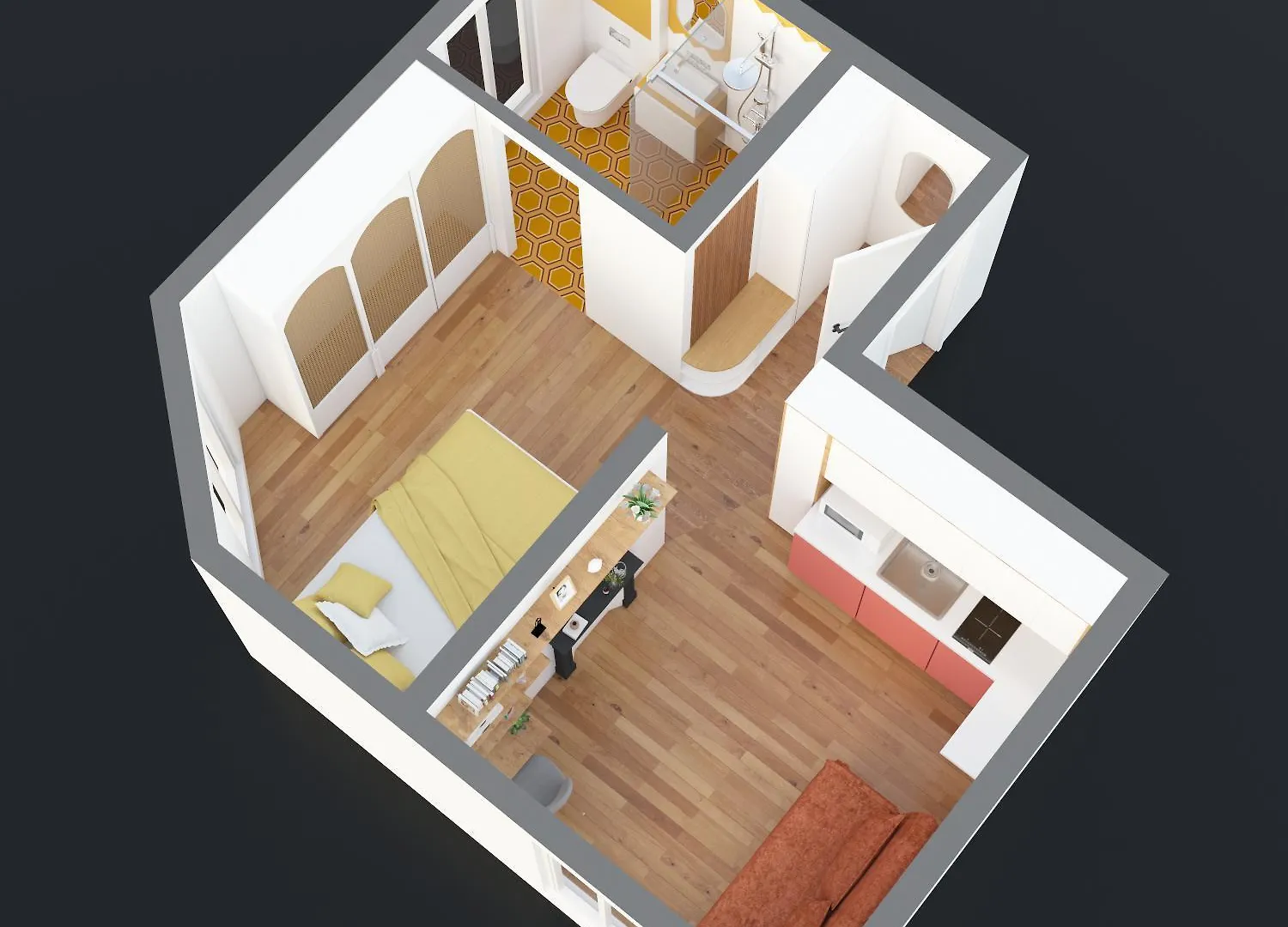 Studio Lumineux - Jonquiere Paris 0*,  France